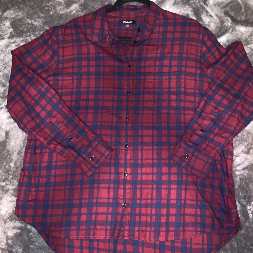 Madewell Red and Blue Flannel